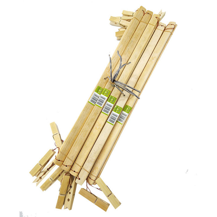 竹制折叠4个夹裤夹晾晒挂衣架 夹子 衣夹 袜子夹