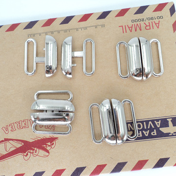 服装对扣内衣扣 泳衣插扣比基尼后背扣内衣前扣 泳装金属对扣15mm-阿