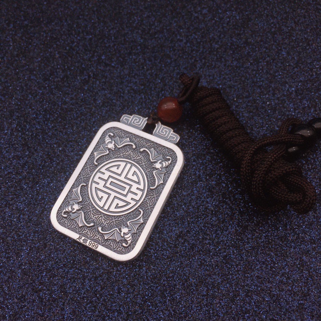 道家佛教貔貅999吊坠纯银实心招财赐福男士吊牌转运吉祥复古招财