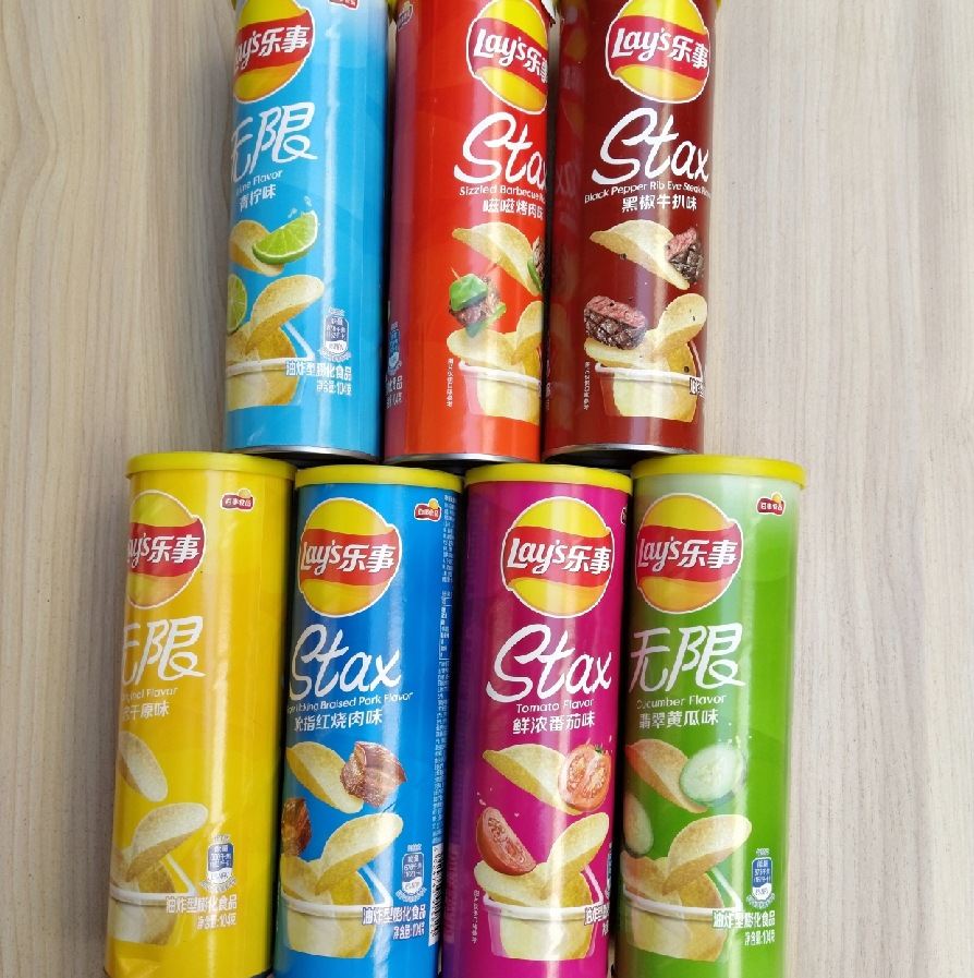 【包邮】乐事薯片104g桶装罐装薯片原味黄瓜番茄多口味 零食批发