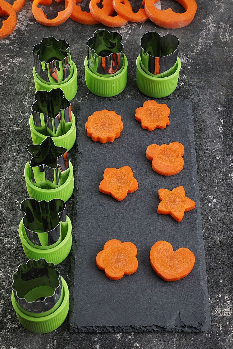 不锈钢蔬果压花模具家用面食切花蝴蝶面造型厨房水果印花拼盘工具