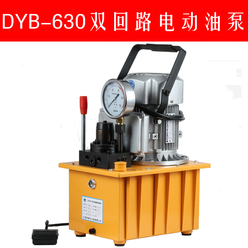 电动液压油泵dyb630单回路双油路超高压油泵浦油压机脚踩液压泵站