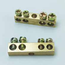 铜排接线柱 配电箱大功率方形铜柱100A多孔低特高变压器接线端子