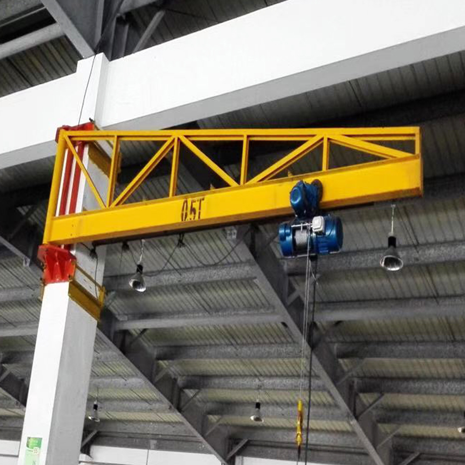 悬臂吊 工业用立柱式单臂吊 仓库用2吨移动小吊车可旋转悬臂