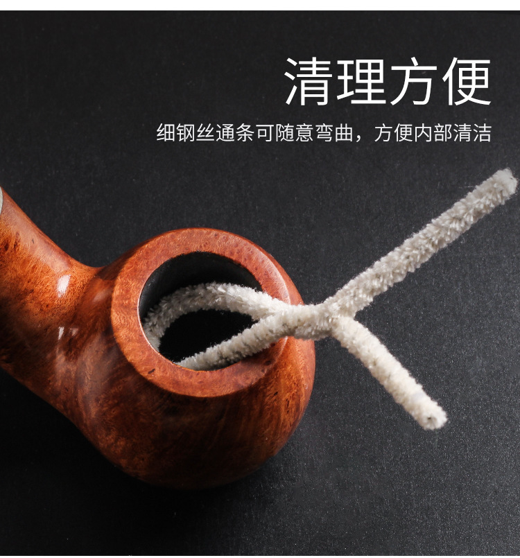 烟斗通条3mm加密高质量烟斗疏通棉条 通条刷 烟斗清洁工具50支装