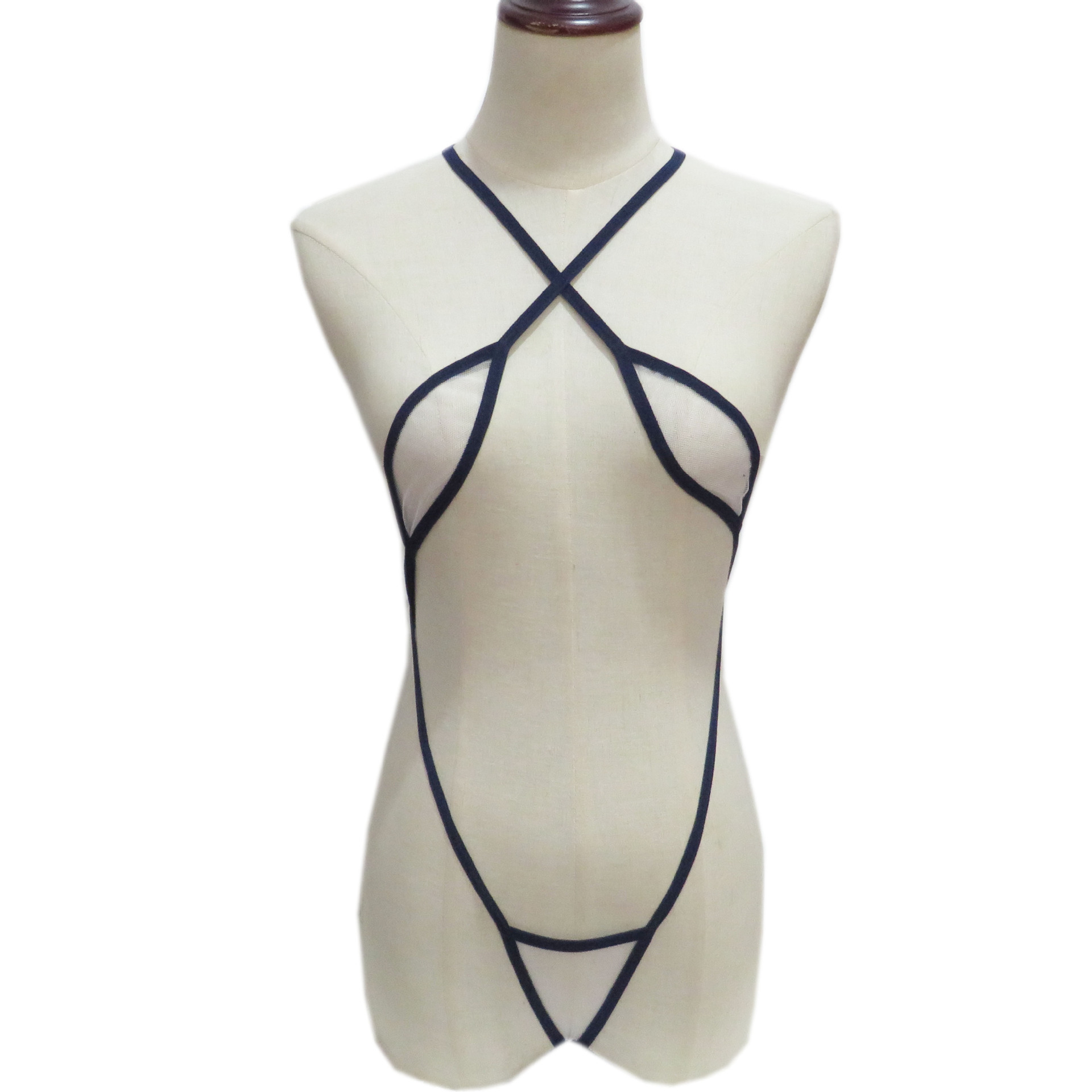 情趣内衣迷你泳衣泳装女士性感透视ebay连体三点式比基尼套装393