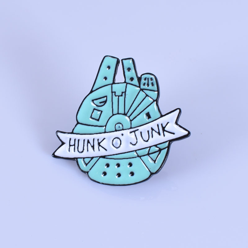 随变 欧美创意hunk o junk太空飞船 菠萝屋胸针牛仔夹克徽章批发