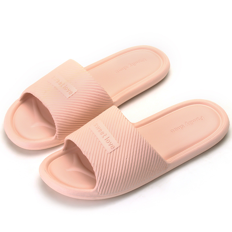 2023 New Home Slippers Summer Non-Slip Indoor Couple Household Sandals Women's Lightweight and Wear-Resistant Home Slippers