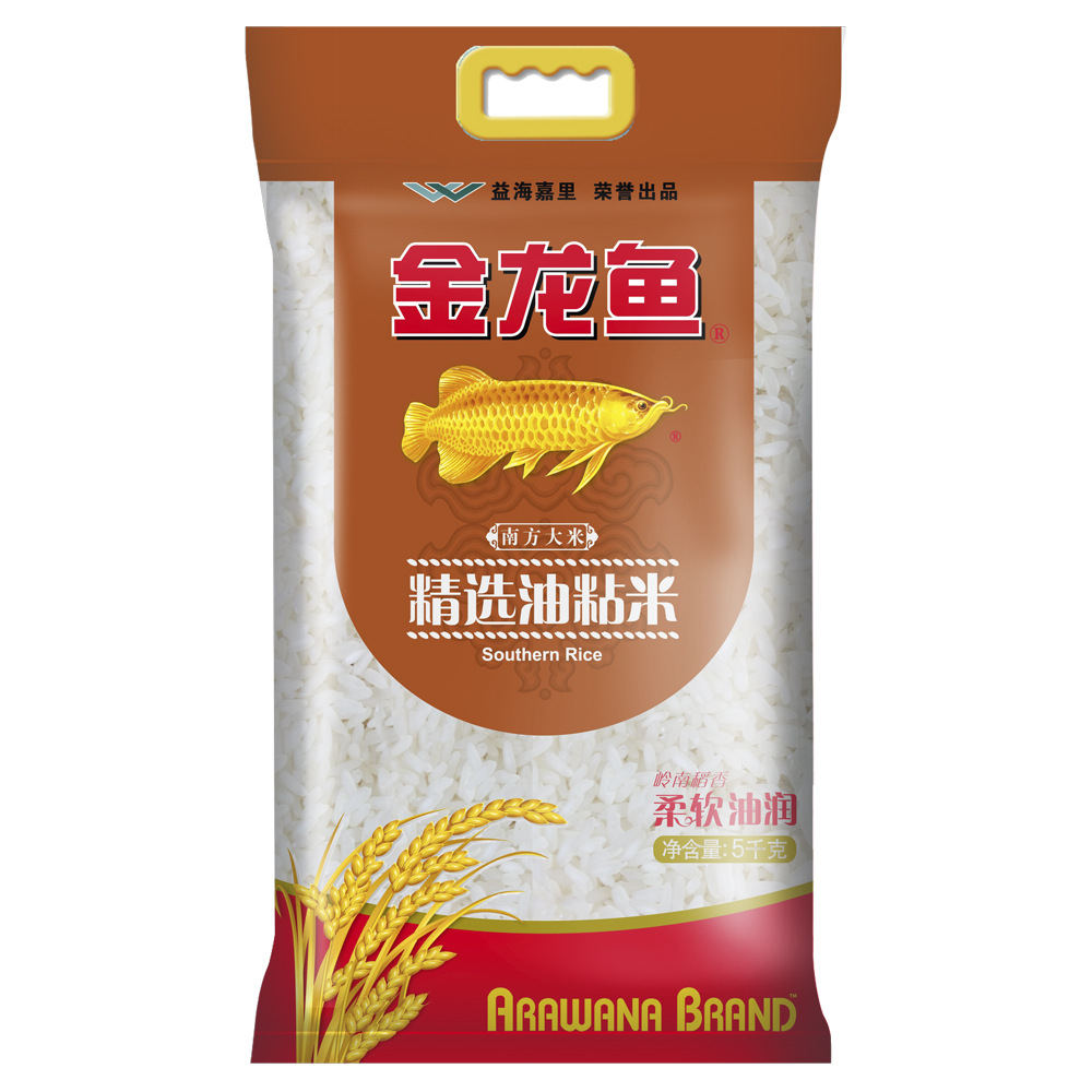 金龙鱼 精选油粘米5kg 南方大米岭南稻香批发