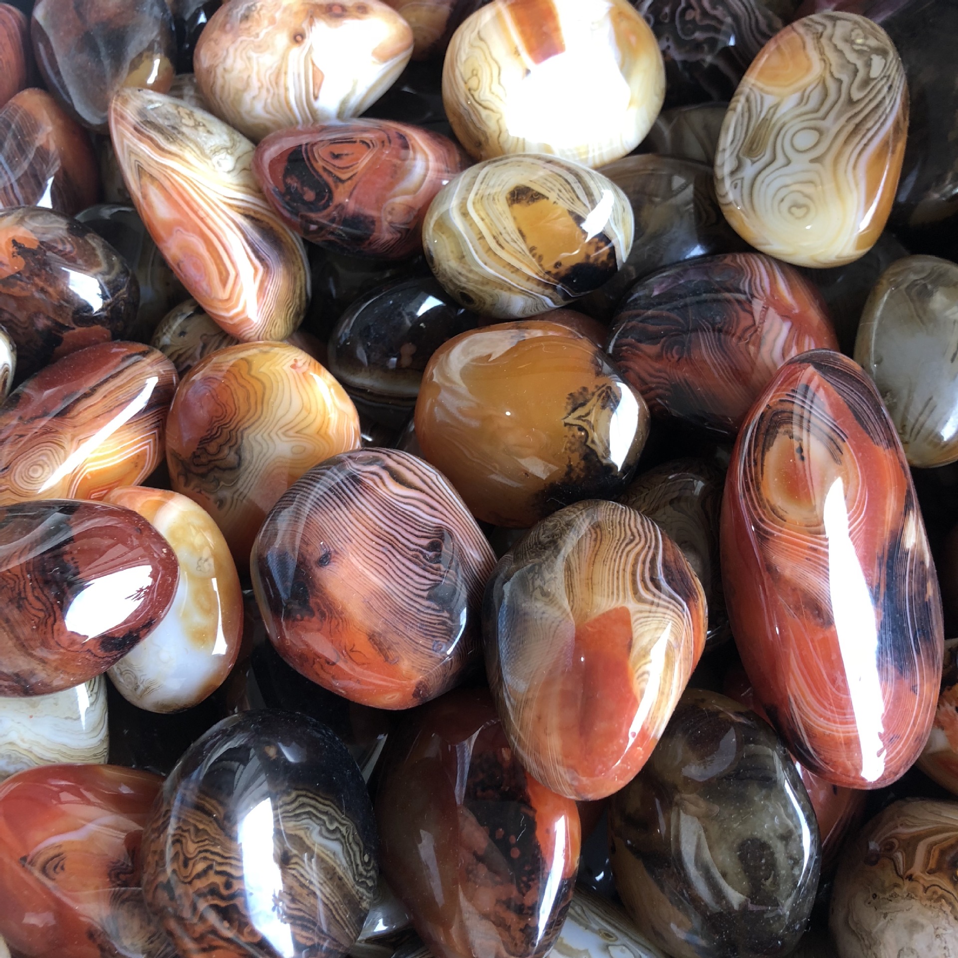 缠丝玛瑙奇石把件打磨花纹玛瑙原石花纹奇石收藏