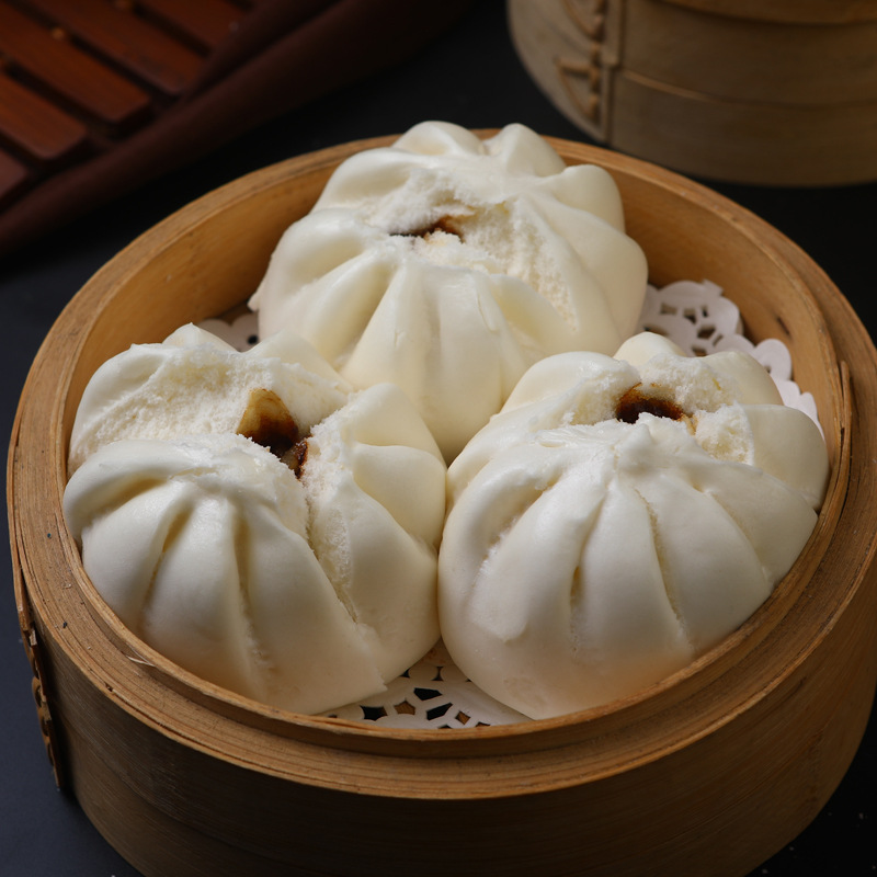 面圣笑口开口叉烧包65g*9个广东速冻早餐店大包广式早茶港式点心