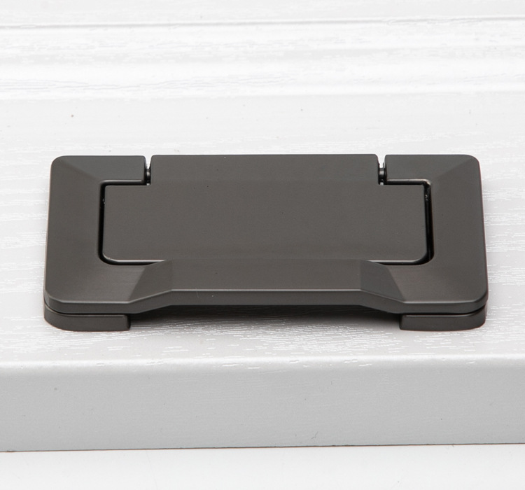 柜门折叠把手欧式抽屈暗拉手平板隐形抽屉拉扣现代简约橱柜明装