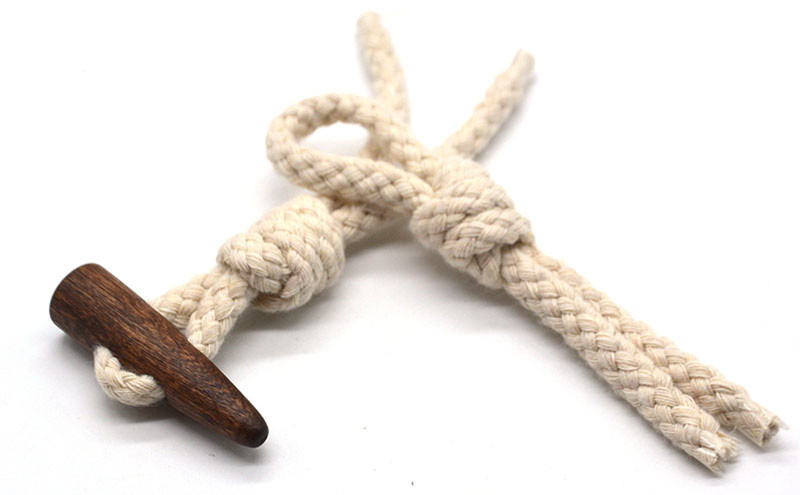 厂家麻绳棉绳打结对扣木头橄榄扣绳结对扣大衣外套休闲皮袢皮搭扣