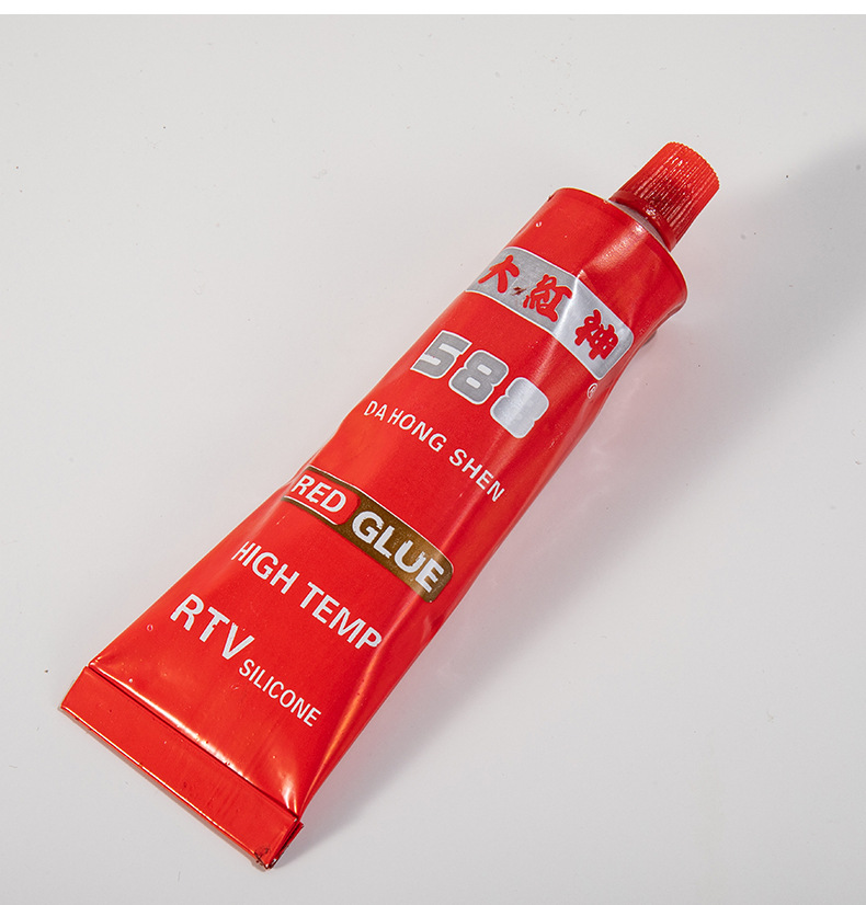 批发大红神588红胶发动机密封胶免垫片车用密封85克现货