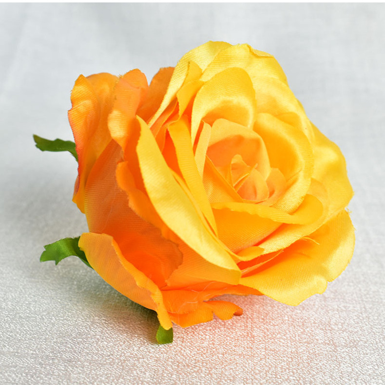 贵妃玫瑰花头 仿真玫瑰花朵 婚礼撒花 服装装饰 花环绢花厂家批发