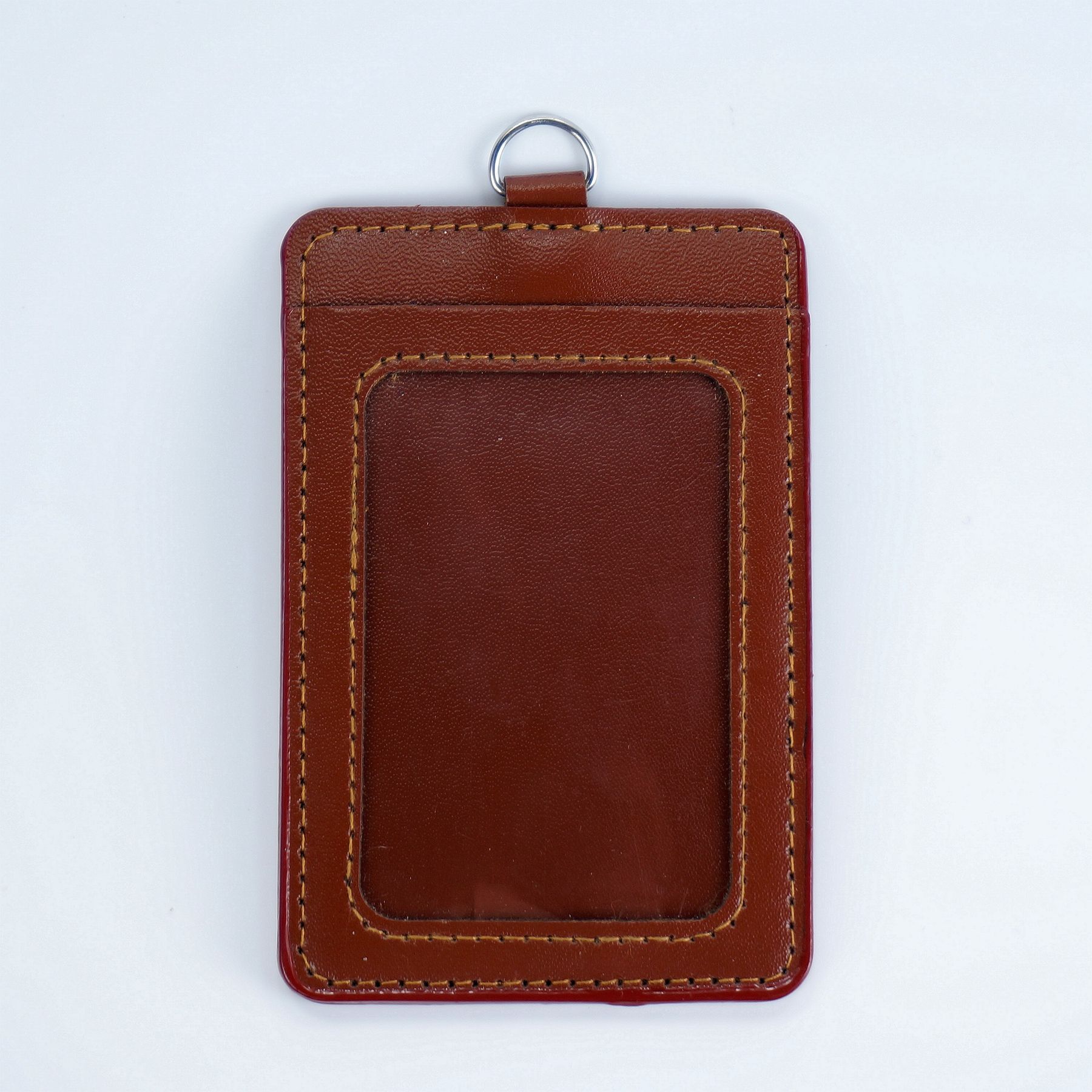 彩色仿皮证件卡套 卡包公交卡套员工证展会证胸牌套吊牌证件卡套