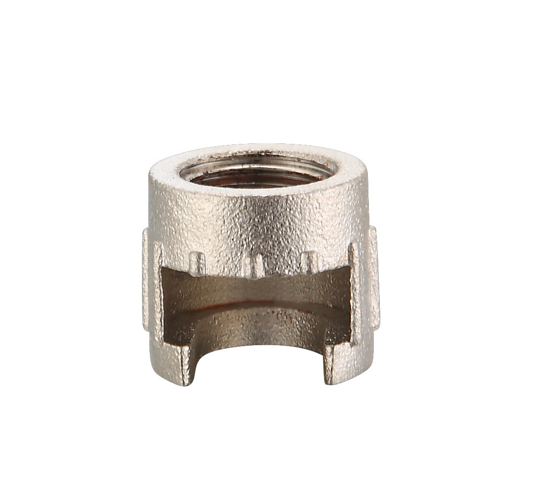 嘉奔泵业供应空压机配件破口螺母 定制锌合金g1/4镀镍开口螺母