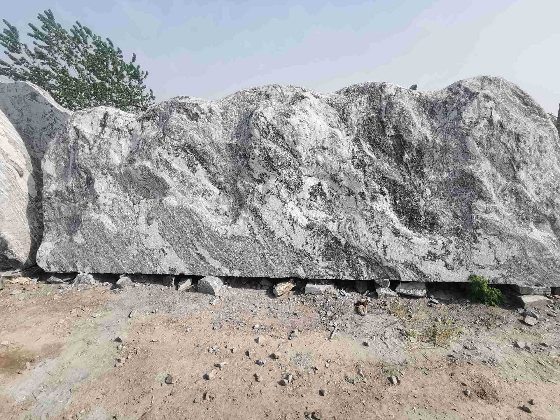 泰山石切片 雪浪石花纹风景大型刻字景观片石 来图定制大小尺寸