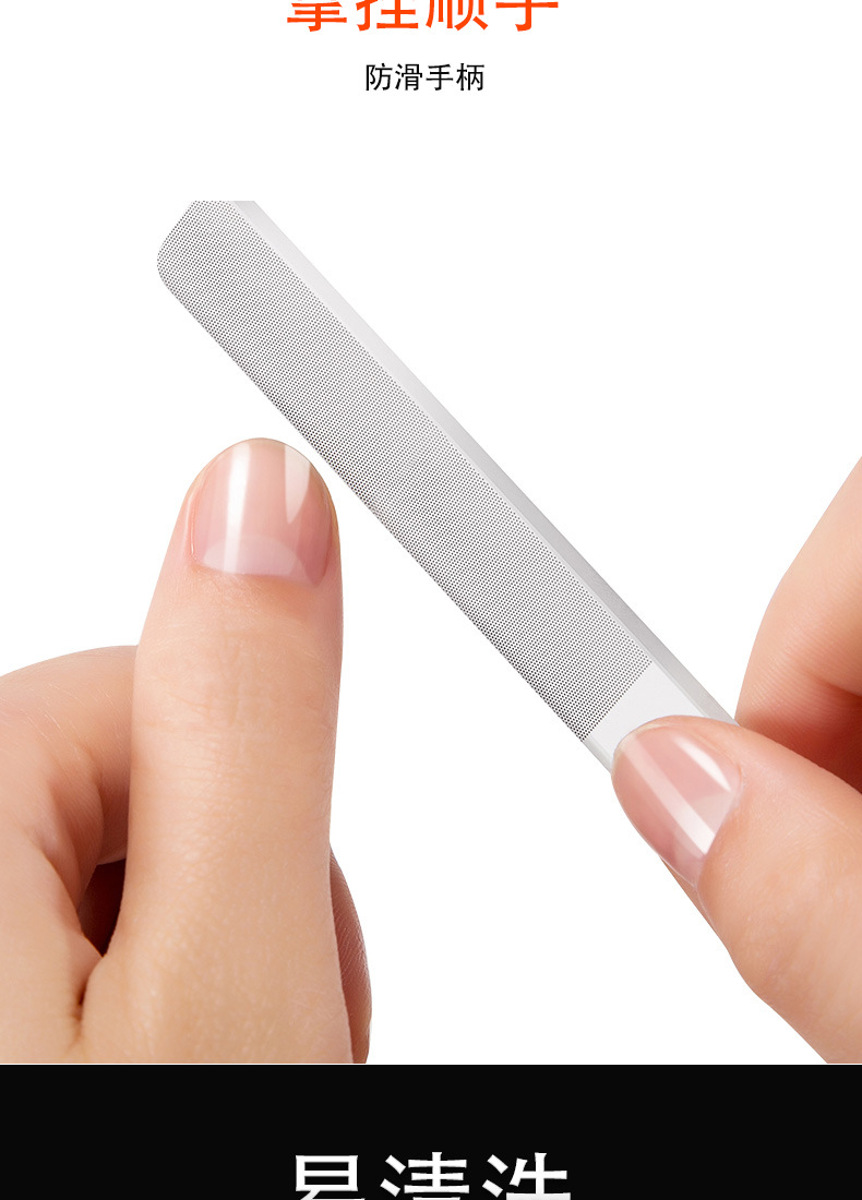 厂家直销指甲锉美甲工具指甲打磨条纳米玻璃婴儿指抛光打磨甲锉条