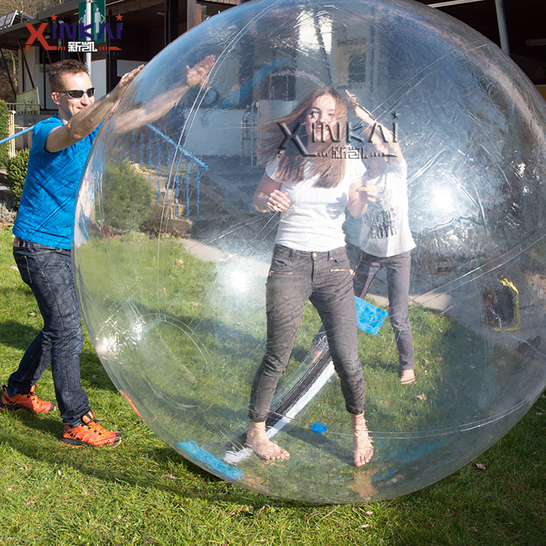 厂家批发充气水上步行球 成人水上行走悠波球 水上乐园比赛步行球
