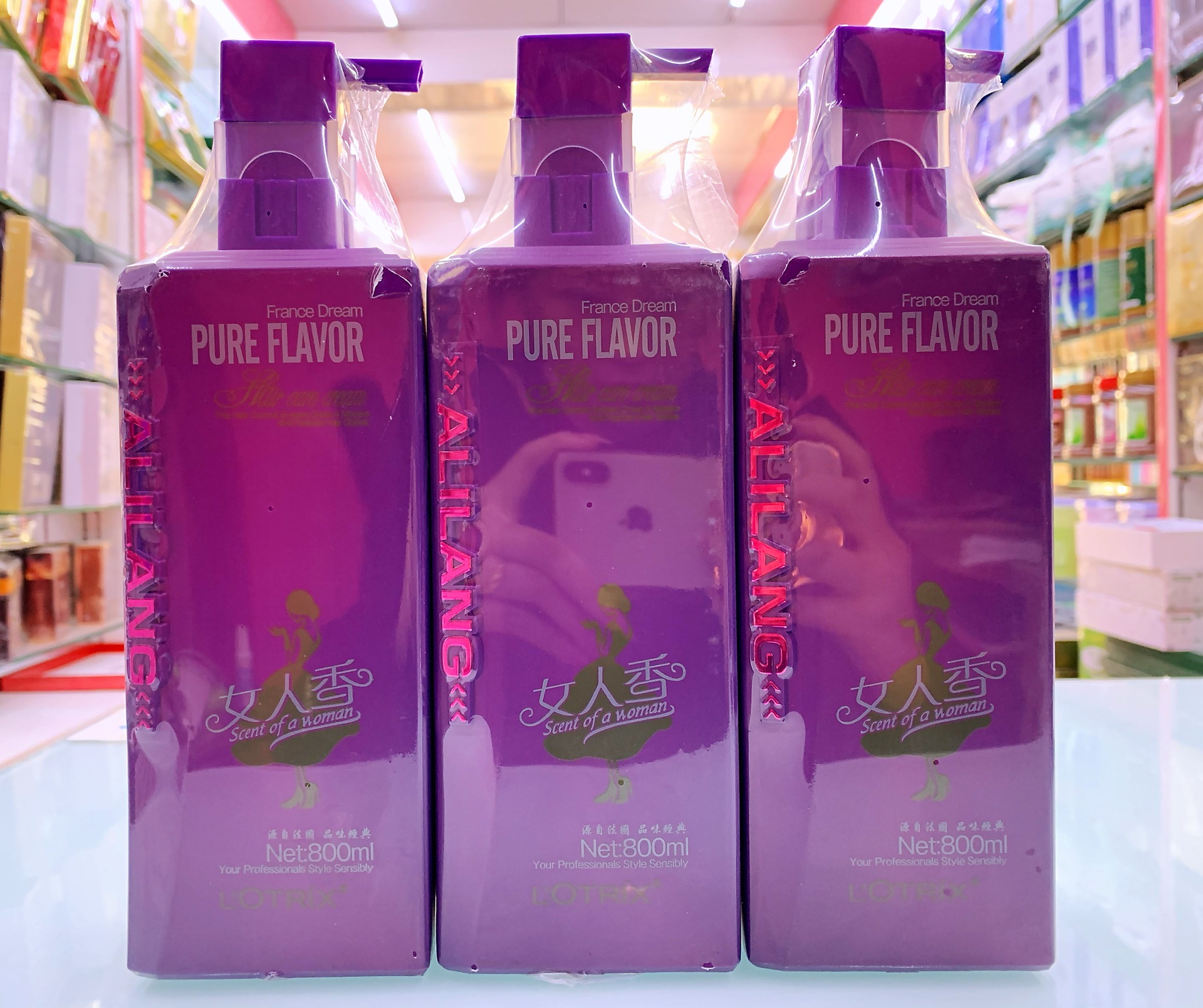 阿里郎朗奇丝女人香洗发乳 丝滑素800ml