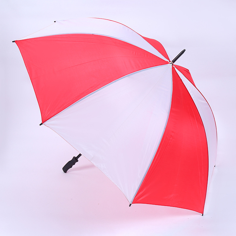 Umbrella Polyester Cloth 8 Bone Color Double Bone Watermelon Straight Umbrella Fresh Rainbow Advertising Umbrella Printable Logo