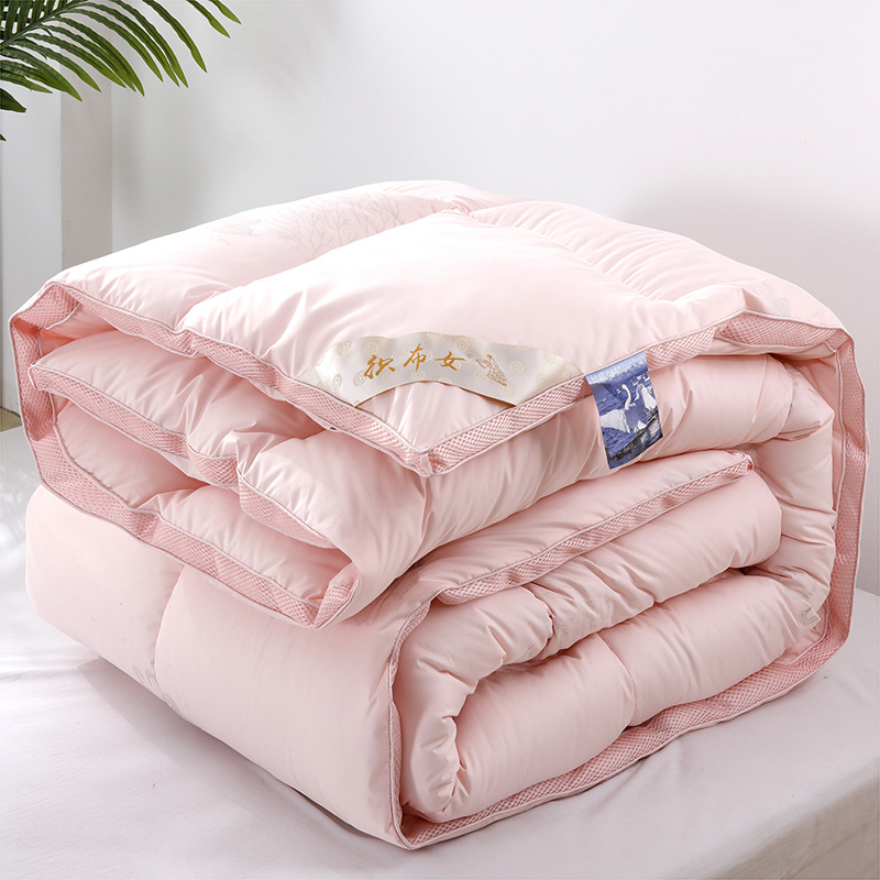 被子95白春秋冬被酒店鸭绒羽绒被单人鹅绒被双人保暖被芯特价