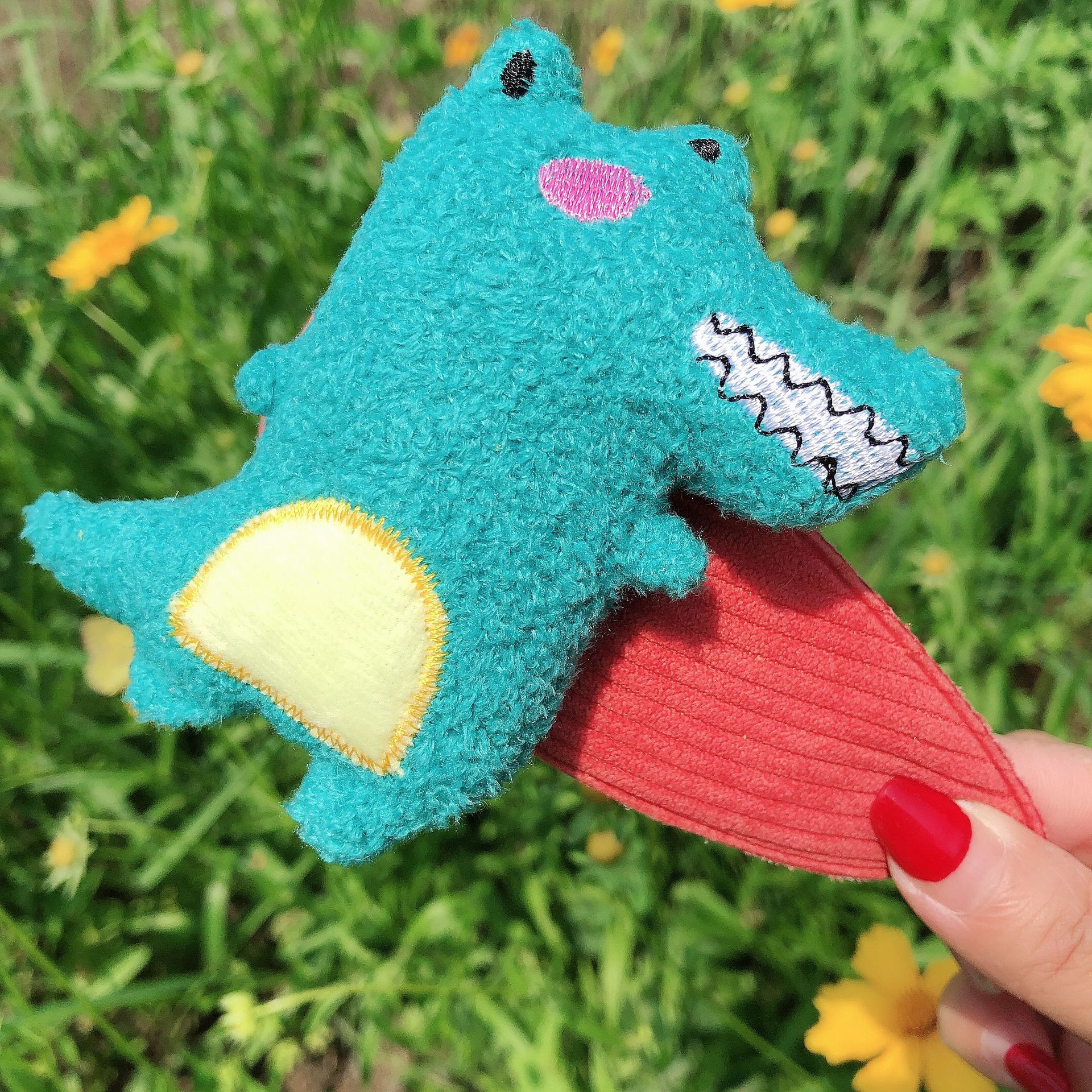 网红同款超大恐龙前额bb夹韩版发饰洗脸刘海发夹少女可爱边夹发卡