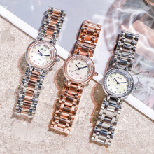 MEIBIN/美宾大牌明星同款手表时尚圆形小表盘贝壳面女士石英腕表