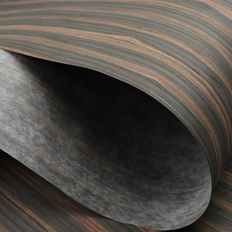 家装建材木质材料 黑檀木科技木皮 定制加工家居衣柜地板门板贴皮