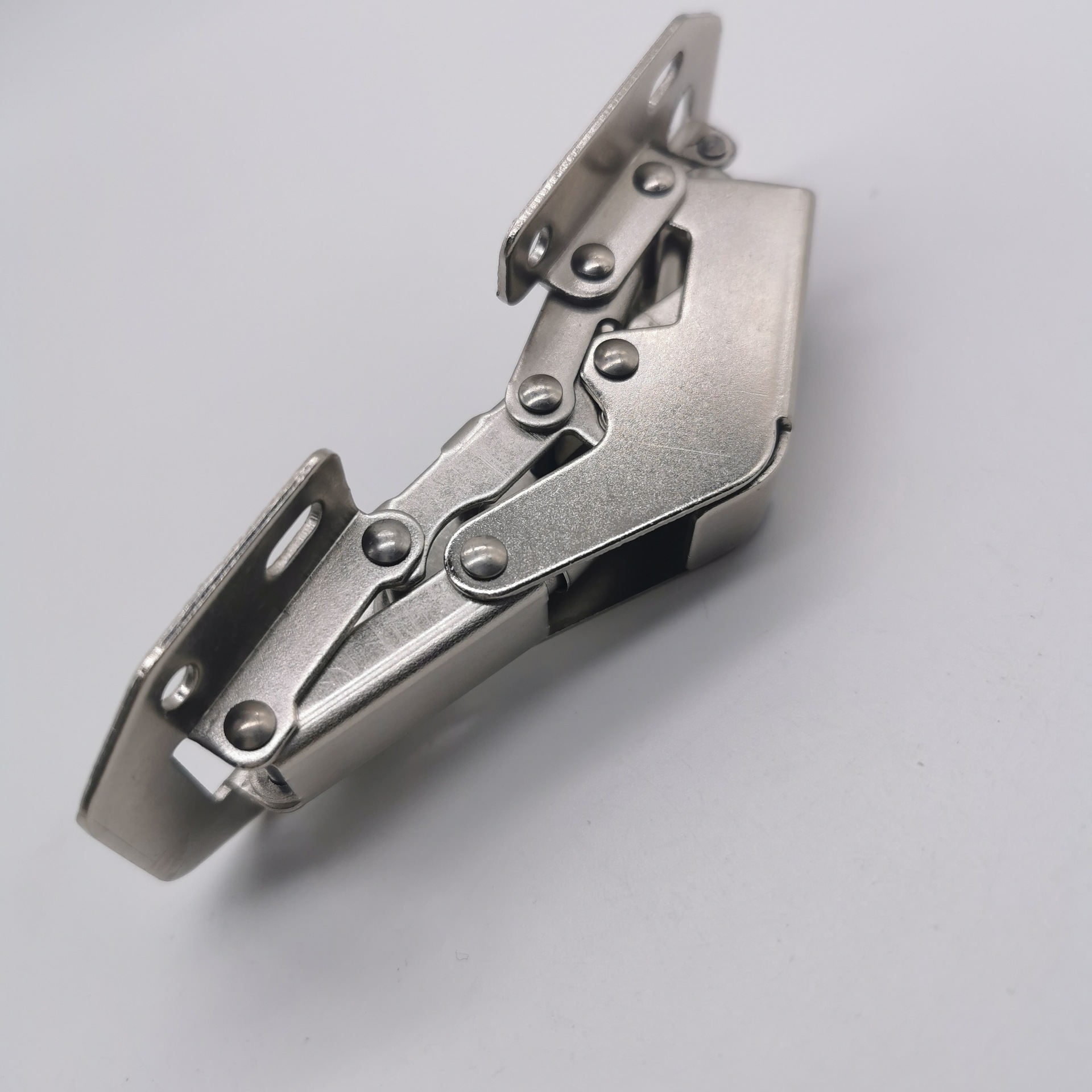 免打孔阻尼缓冲液压铰链 免开孔槽衣橱柜门合页 桥式明装弹子铰链