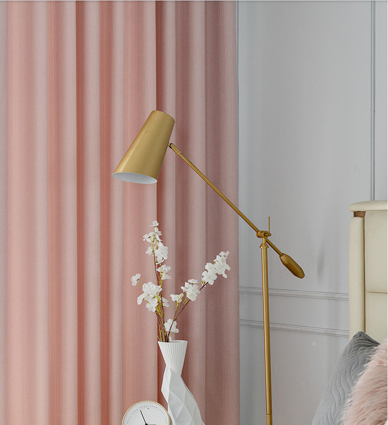 雅芙妮条纹窗帘纹理布高精密遮光窗帘工程学校窗帘纯色窗帘定制