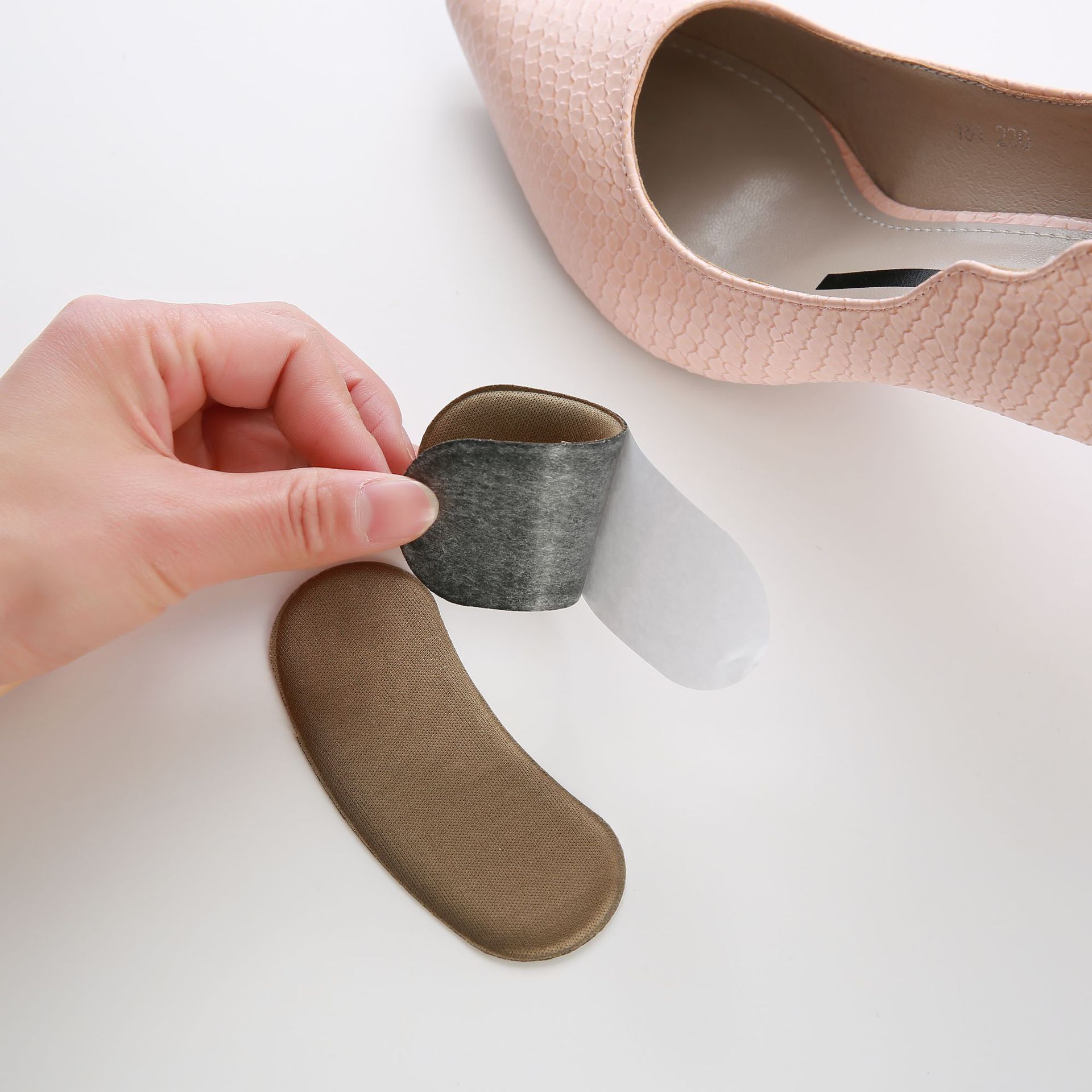 高弹加厚海绵后跟贴布后贴高跟鞋防磨脚贴鞋袜增品后跟贴海绵后贴