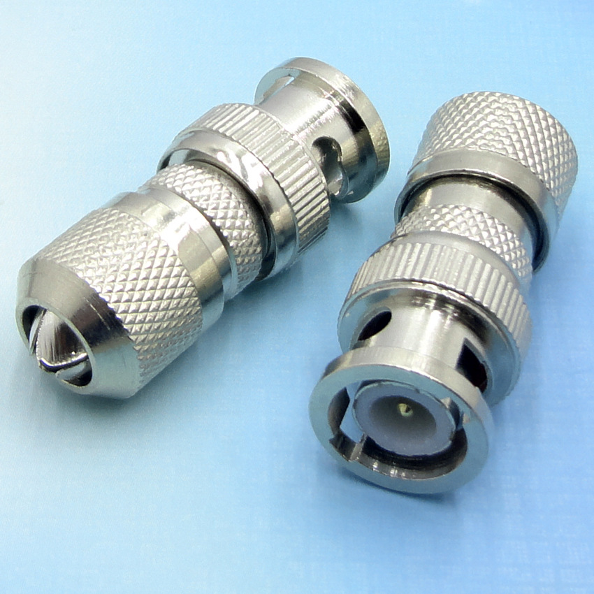 供 锁螺压线同轴bnc接插头 视频监控专用射频连接头 监控线缆接头