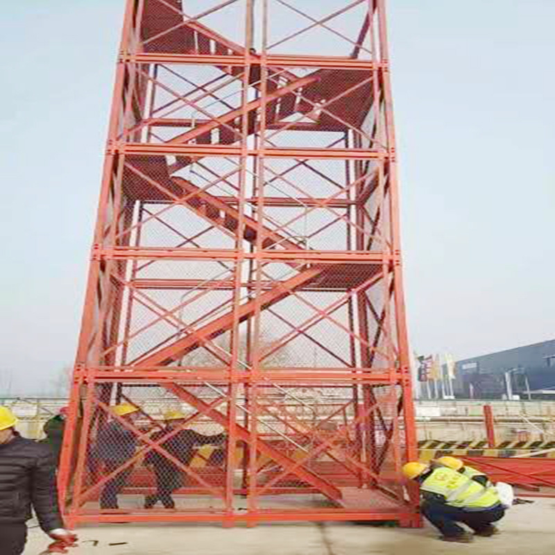 厂家定制安全梯笼 桥梁基坑施工封闭式安全梯笼 桥梁基抗安全梯笼