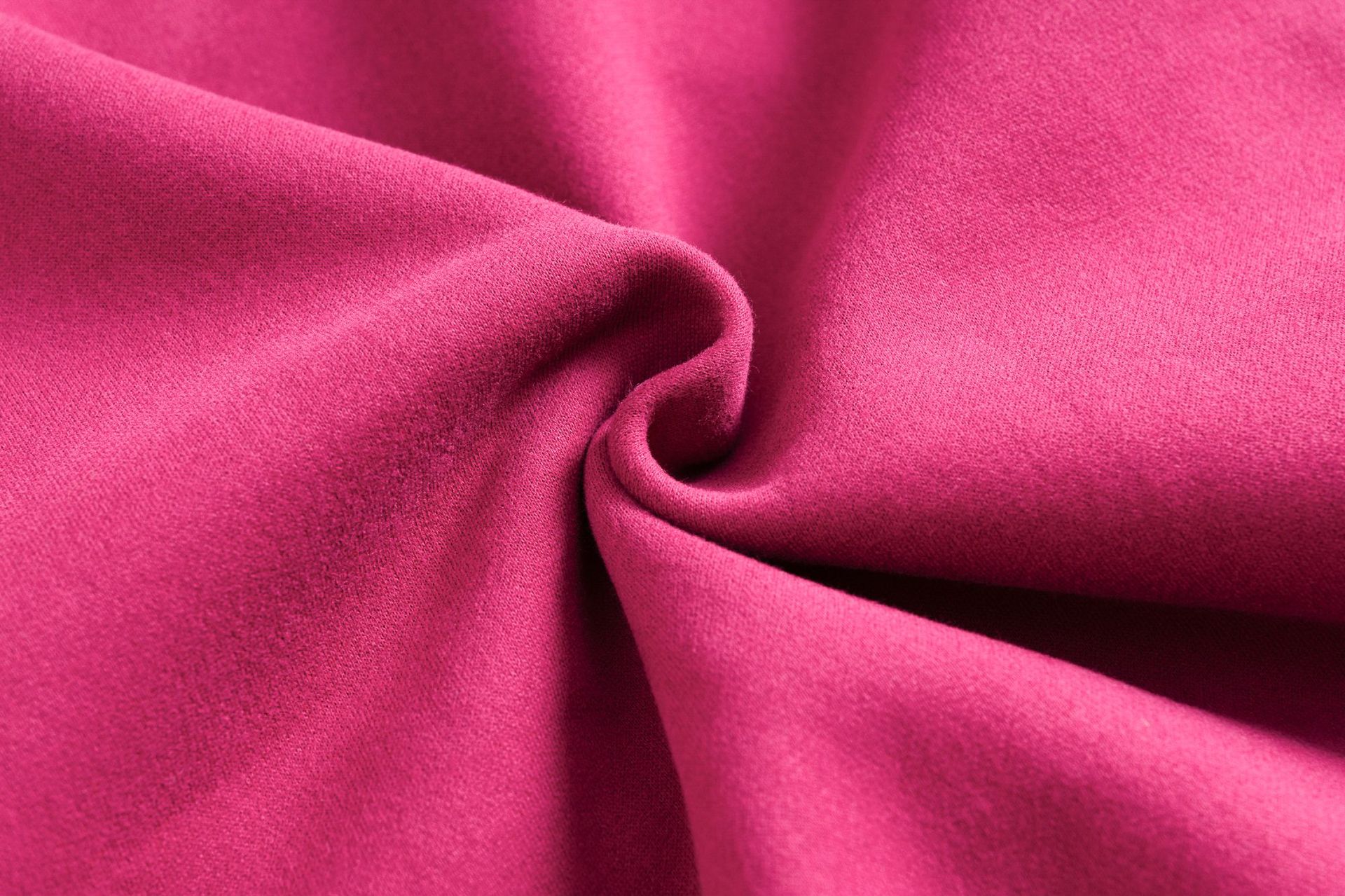 22春装法国风潮logo字母植绒印花卫衣玫红紫色抓绒三角领上衣长袖