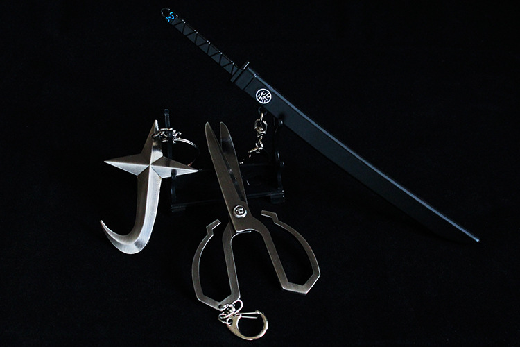 伍六七周边阿七魔刀千刃22cm鞘剑金属未开刃武器模型摆件代发