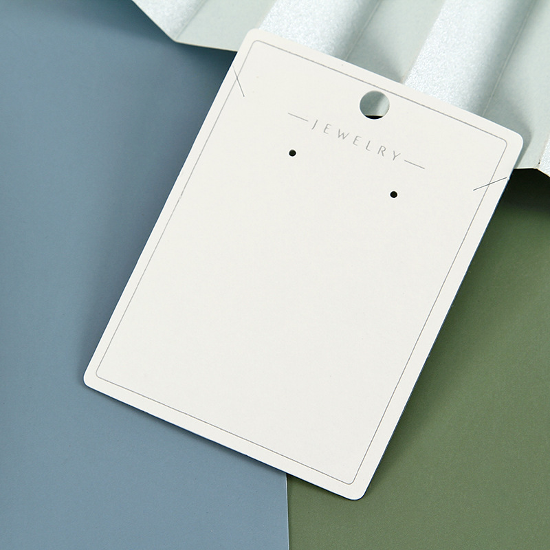 现货小饰品卡片韩版时尚项链首饰高白半透明卡片长方形卡定做logo
