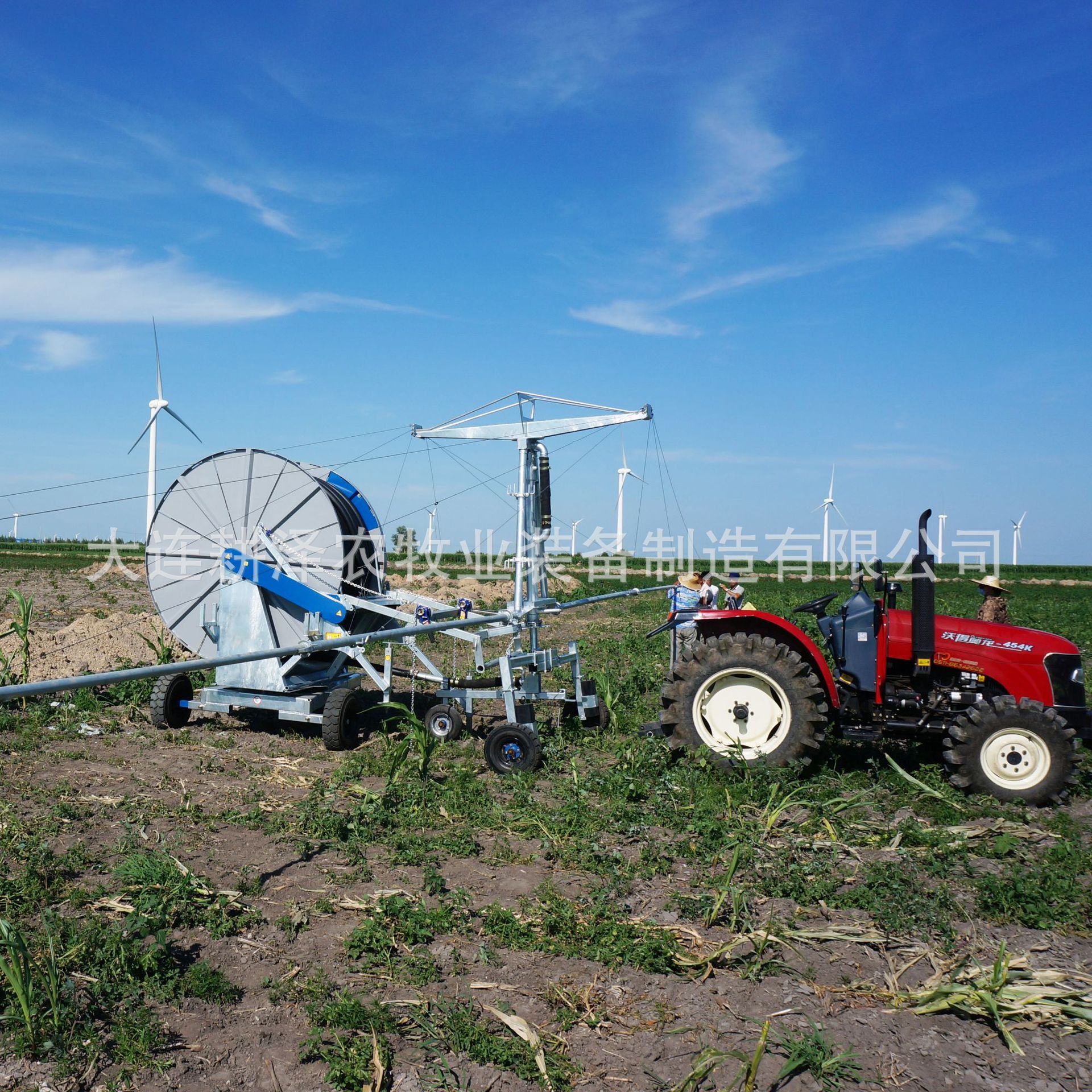 大型浇地农田喷灌设备农业灌溉农用大田高扬程园林卷盘式喷灌机