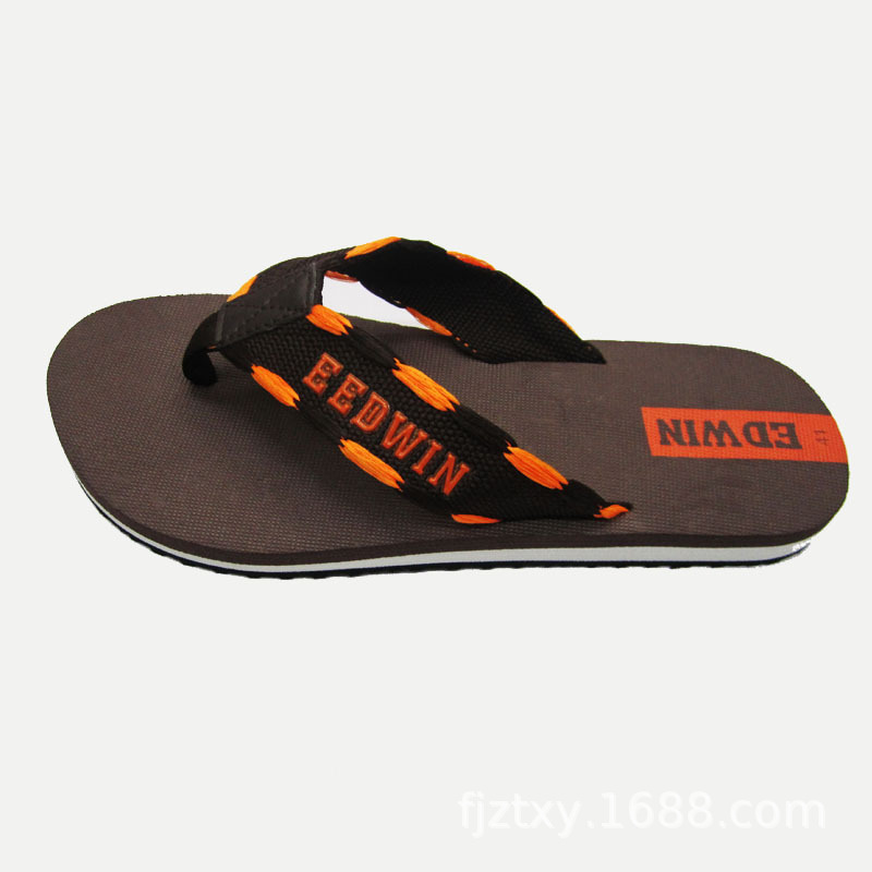 manufacturer‘s new woven belt casual beach eva flip-flops ribbon flip flops logo slippers