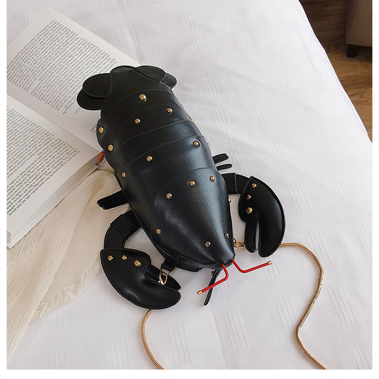 新款小龙虾包可爱小包女 新款潮萌斜挎包韩版个性潮款少女蹦迪包