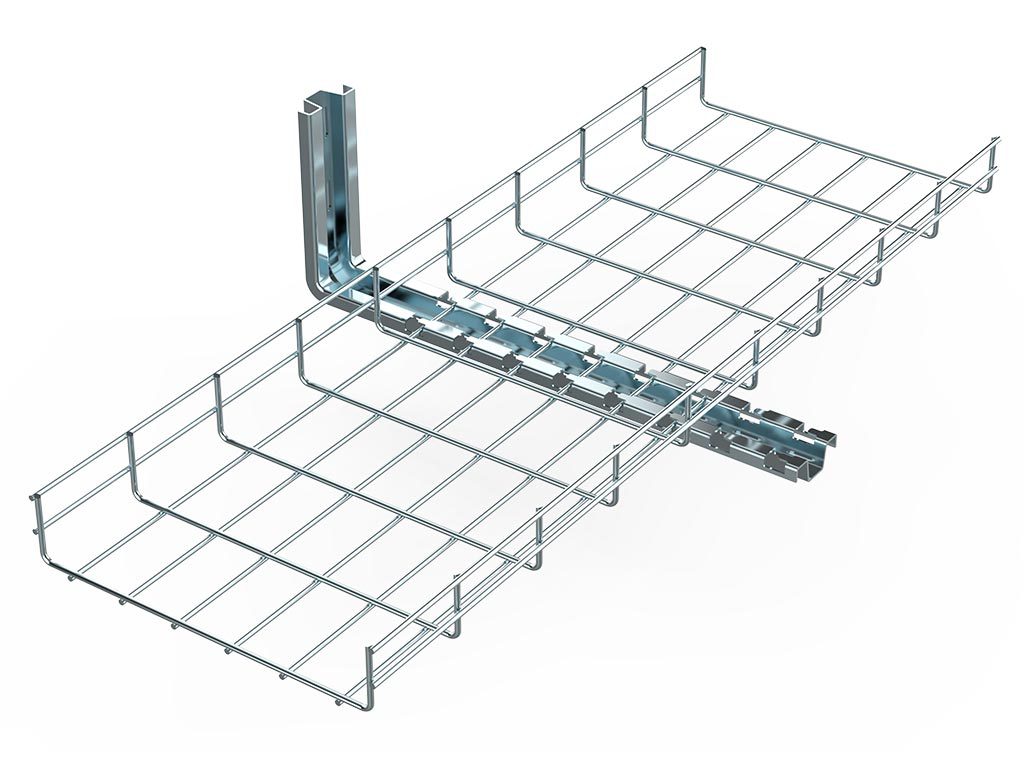 拓辉科技 拓辉致诚 100*50*4网格桥架 镀锌 节能桥架 开放式桥架