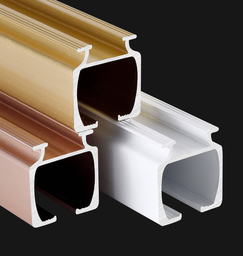 0mm豪华轻奢大方轨别墅用窗帘轨道直轨直滑道单轨双轨合金配置