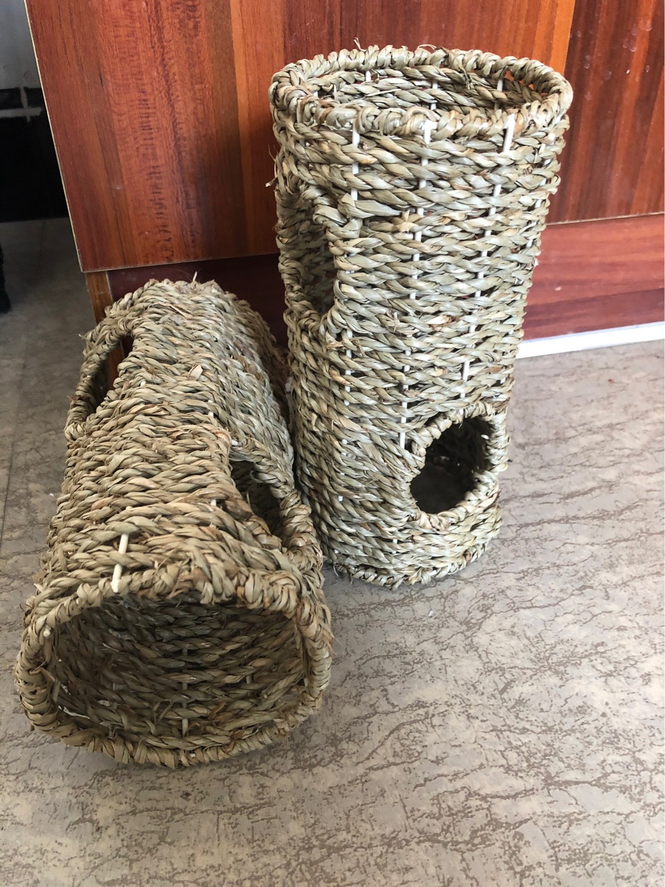 草编仓鼠通道 爬宠玩具通道 仓鼠窝 猫通道小宠物用品玩具批发