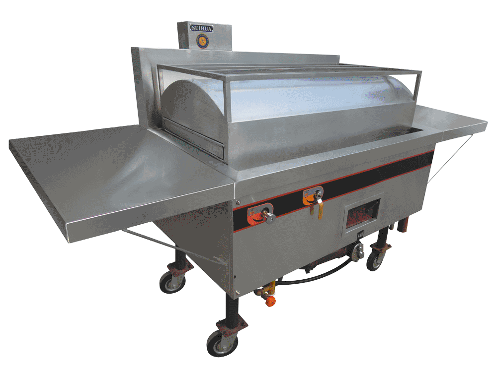 穗华隧道式肠粉机大型商用传递式燃气煤气蒸肠粉炉早餐石磨肠粉王