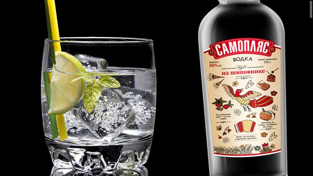 小鸟伏特加俄罗斯原装进口佳酿蔷薇果味56°高度洋酒伏特加烈性酒