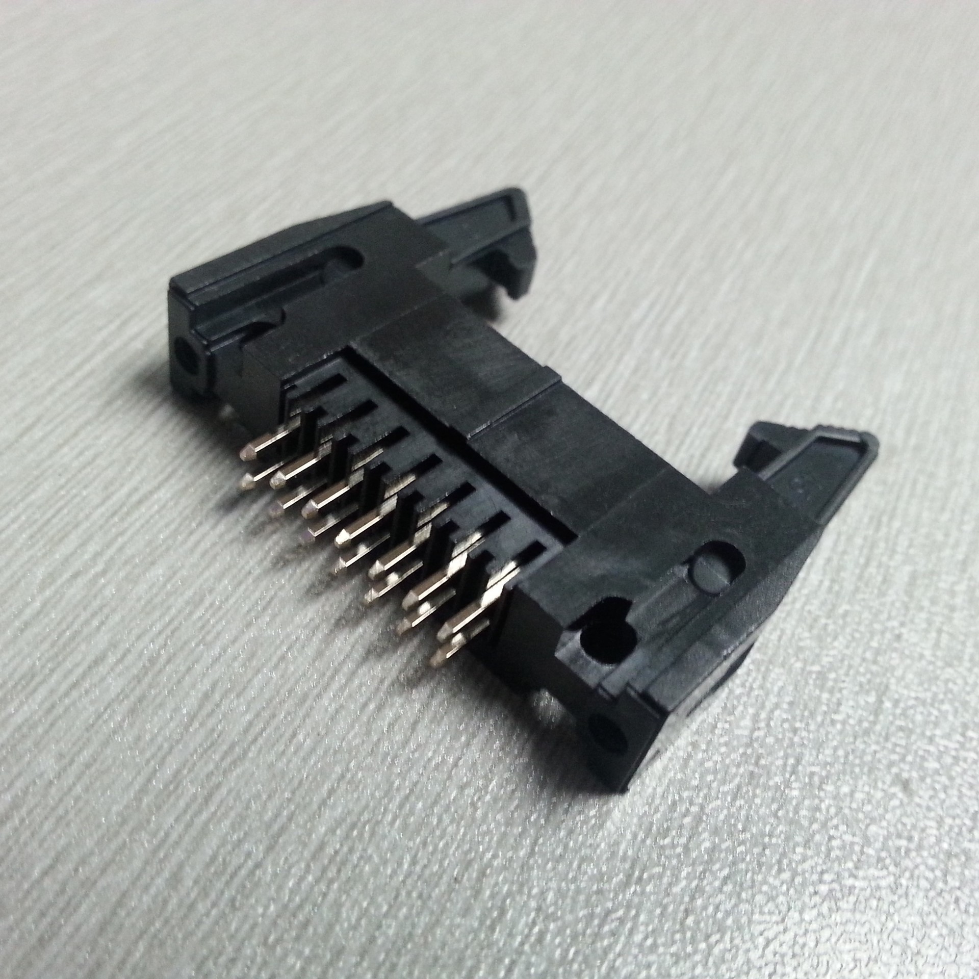 254间距直插牛角14pin直针牛角27pin双排直插式针座dc2牛角