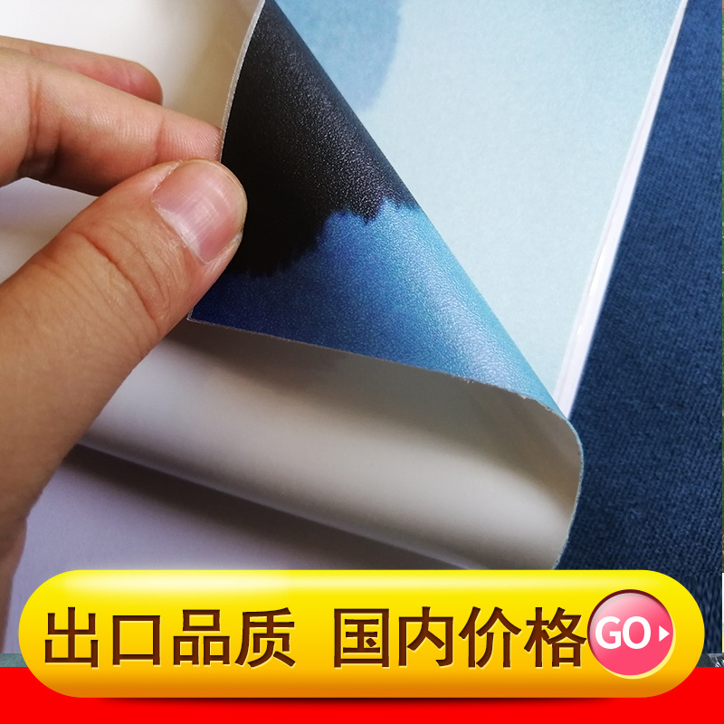 超透灯箱片写真背胶 防滑耐磨地贴写真背胶 户外pp背胶材料定制