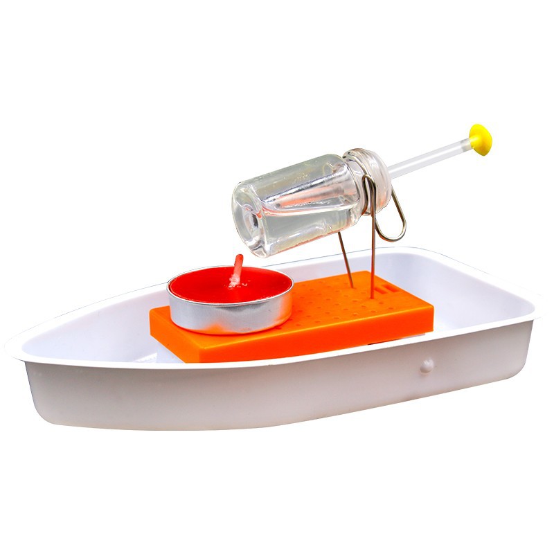 科技小制作发明diy蒸汽船模型儿童科学实验玩具stem手工作业