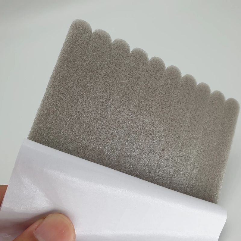 厂家直销口罩海绵条环保自粘海绵条防尘海绵鼻梁条灰色海绵条